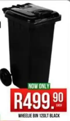 West Pack Lifestyle Wheelie bin black offer