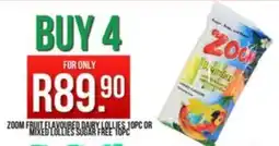 West Pack Lifestyle Zoom fruit flavoured dairy lollies or mixed lolies sugar free offer
