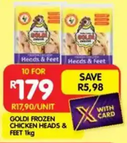 Shoprite Goldi frozen chicken heads & feet offer