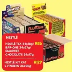 Shoprite Nestle tex/ bar-one/ smarties chocolate offer