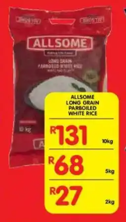 Shoprite Allsome long grain parboiled white rice offer