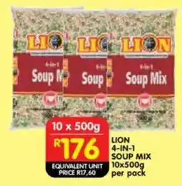 Shoprite Lion 4-in-1 soup mix offer