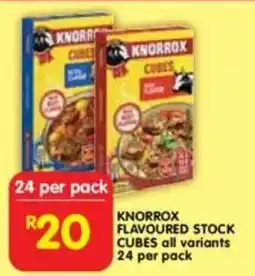 Shoprite Knorrox flavoured stock cubes all variants offer