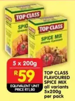 Shoprite Top class flavoured spice mix all variants offer
