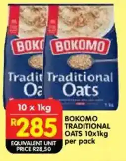 Shoprite Bokomo traditional oats offer