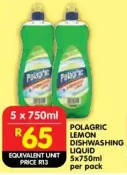 Shoprite Polagric lemon dishwashing liquid offer