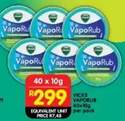 Shoprite Vicks vaporub offer