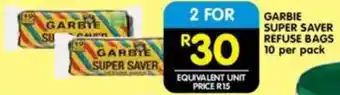 Shoprite Garbie super saver refuse bags offer