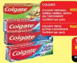 Shoprite Colgate triple action toothpaste offer