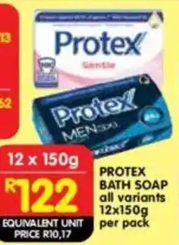 Shoprite Protex bath soap all variants offer