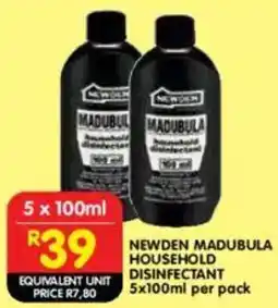 Shoprite Newden madubula household disinfectant offer