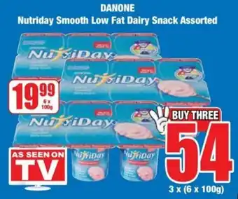 Boxer Superstores DANONE Nutriday Smooth Low Fat Dairy Snack Assorted offer