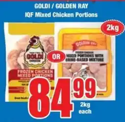 Boxer Superstores GOLDI/ GOLDEN RAY IQF Mixed Chicken Portions offer