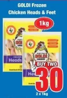 Boxer Superstores GOLDI Frozen Chicken Heads & Feet offer