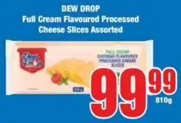 Boxer Superstores DEW DROP Full Cream Flavoured Processed Cheese Slices Assorted offer
