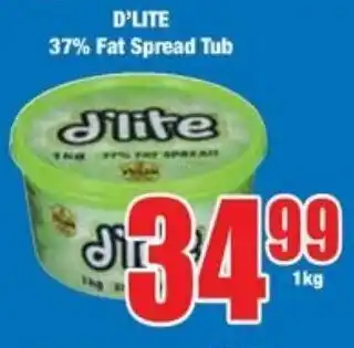 Boxer Superstores D'LITE 37% Fat Spread Tub offer