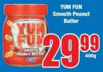 Boxer Superstores YUM FUN Smooth Peanut Butter offer