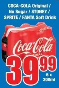Boxer Superstores Coca-cola original/ no sugar/ stoney/ sprite/ fanta soft drink offer