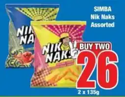 Boxer Superstores SIMBA Nik Naks Assorted offer