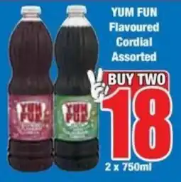 Boxer Superstores YUM FUN Flavoured Cordial Assorted offer