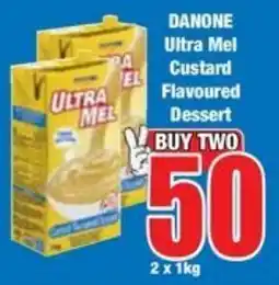 Boxer Superstores DANONE Ultra Mel Custard Flavoured Dessert offer