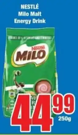 Boxer Superstores NESTLÉ Milo Malt Energy Drink offer