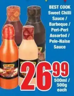 Boxer Superstores BEST COOK Sweet Chilli Sauce/ Barbeque/ Peri-Peri Assorted/ Pele-Naise Sauce offer