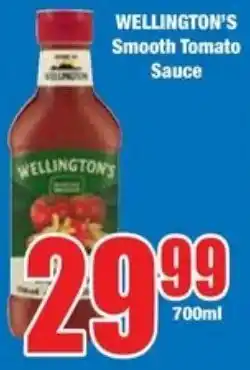 Boxer Superstores WELLINGTON'S Smooth Tomato Sauce offer