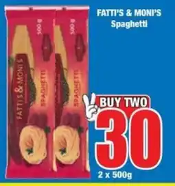 Boxer Superstores FATTI'S & MONI'S Spaghetti offer