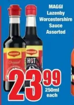 Boxer Superstores MAGGI Lazenby Worcestershire Sauce Assorted offer