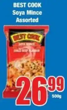 Boxer Superstores BEST COOK Soya Mince Assorted offer
