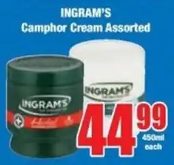 Boxer Superstores INGRAM'S Camphor Cream Assorted offer
