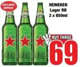 Boxer Superstores HEINEKEN Lager RB offer