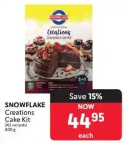 Makro SNOWFLAKE Creations Cake Kit offer