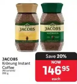 Makro JACOBS Krönung Instant Coffee offer