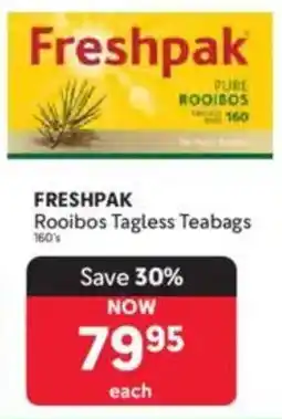 Makro FRESHPAK Rooibos Tagless Teabags offer