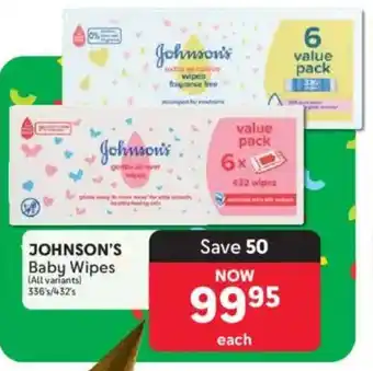 Makro JOHNSON'S Baby Wipes offer