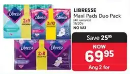 Makro LIBRESSE Maxi Pads Duo Pack offer