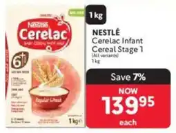 Makro NESTLÉ Cerelac Infant Cereal Stage 1 offer