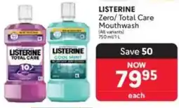 Makro LISTERINE Zero/ Total Care Mouthwash offer