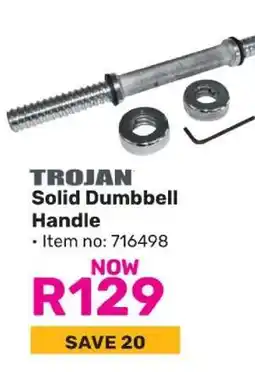 Game Trojan Solid Dumbbell Handle offer
