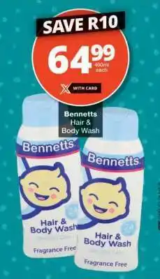 Checkers Bennetts Hair & Body Wash offer