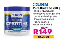 Game USN Pure Creatine 200 g offer
