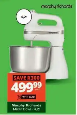 Checkers Morphy Richards Mixer Bowl offer