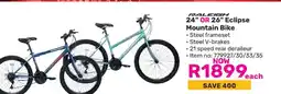 Game Raleigh 24 Or 26 Eclipse Mountain Bike offer