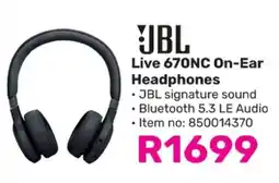 Game JBL Live 670NC On-Ear Headphones offer