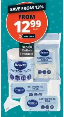 Checkers Renew Cotton Products offer