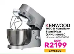 Game KENWOOD 1000 W HomeBake Stand Mixer (KHH01.000SI) offer