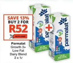 Checkers Parmalat Growth 3+ Low Fat Dairy Blend offer