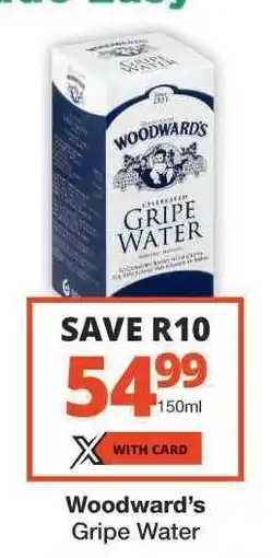 Checkers Woodward's Gripe Water offer